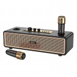 Акустика-караоке HOCO Graceful беспроводная двойная микрофонная BT колонка bs63 |BT5.4, TWS/USB/AUX/TF, 25W| Молочно-белая
