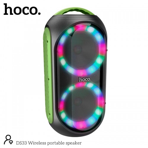 Акустика-караоке Hoco Wireless portable speaker DS33 |BT5.0, USB/TF, 30W| black