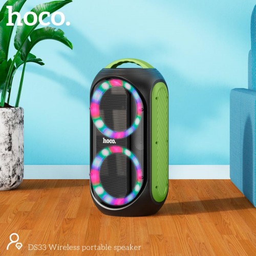 Акустика-караоке Hoco Wireless portable speaker DS33 |BT5.0, USB/TF, 30W| black