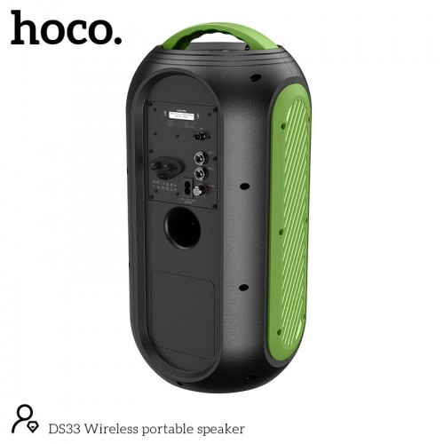 Акустика-караоке Hoco Wireless portable speaker DS33 |BT5.0, USB/TF, 30W| black