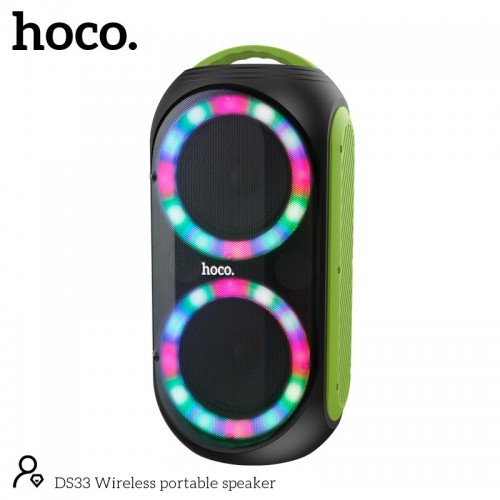 Акустика-караоке Hoco Wireless portable speaker DS33 |BT5.0, USB/TF, 30W| black