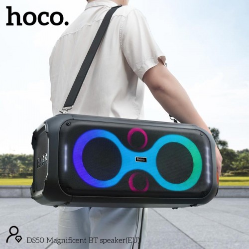 Акустика HOCO Magnificent BT speaker DS50 |BT5.3, FM/USB/AUX/TF, 50W, 7h| black