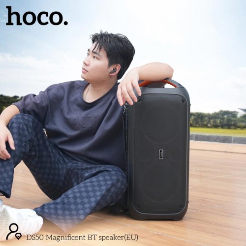 Акустика HOCO Magnificent BT speaker DS50 |BT5.3, FM/USB/AUX/TF, 50W, 7h| black