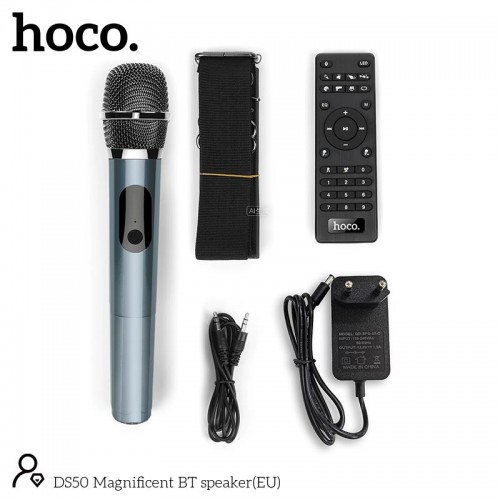 Акустика HOCO Magnificent BT speaker DS50 |BT5.3, FM/USB/AUX/TF, 50W, 7h| black