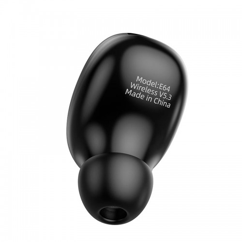 Блютуз-гарнітура Hoco BT headset E64 mini |BT5.3, 100h| black