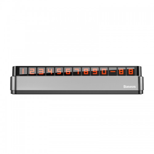 Візитка BASEUS на панель автомобіля Moonlight (ACNUM-B0G) grey