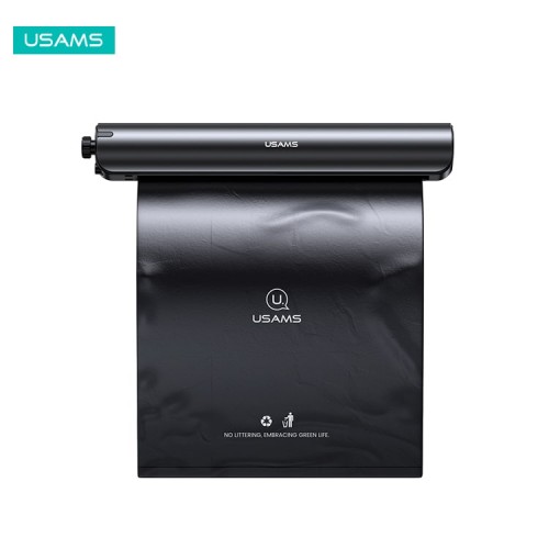 Кріплення для сміттєвих пакетів в авто USAMS Alloy Car Degradable Garbage Bag Dispenser Rack US-ZB192 black