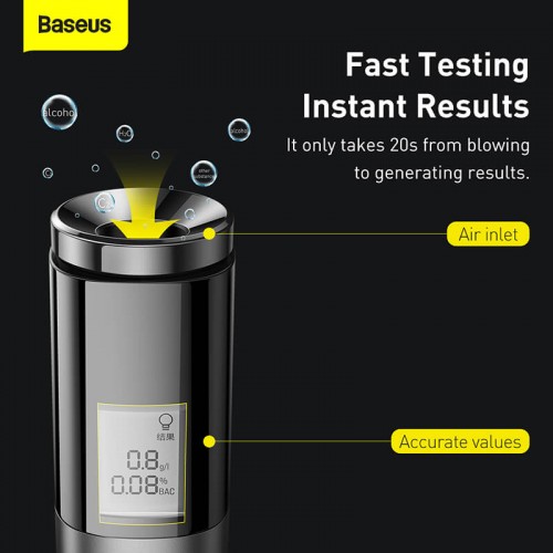Алкотестер BASEUS Digital Alcohol Tester (CRCX-01) black