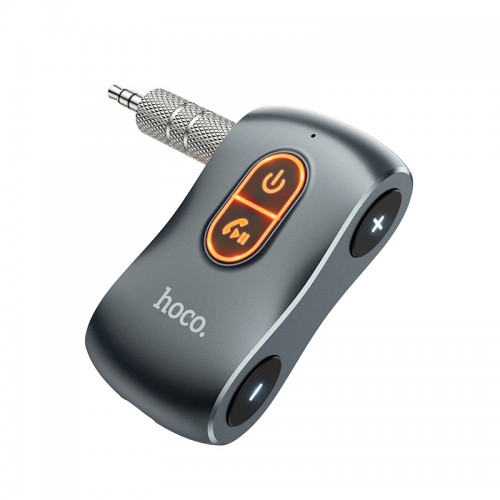 Аудіоадаптер універсальний HOCO Tour Car AUX BT Receiver E73 |BT5.0, TF, Mic, 10h| grey