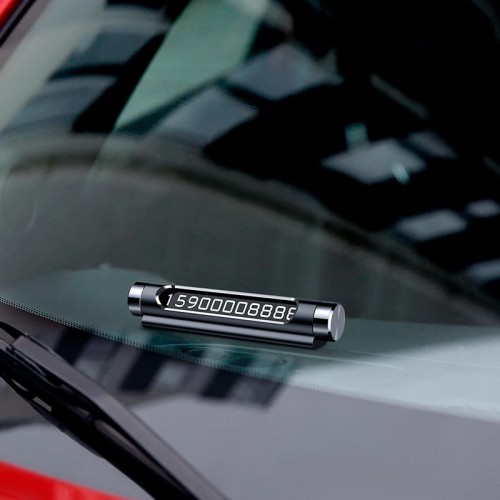 Візитка BASEUS на панель автомобіля Temporary Parking number Card (ACNUM-01) black