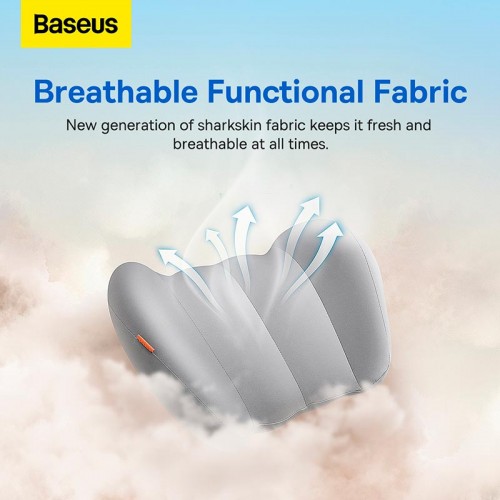 Подушка для крісла під поперек Baseus ComfortRide Series Car Lumbar Pillow (CNYZ000013) grey