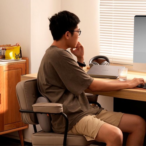 Подушка для крісла під поперек Baseus ComfortRide Series Car Lumbar Pillow (CNYZ000013) grey