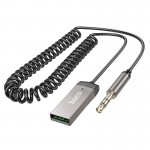Адаптер HOCO Benefit car AUX BT receiver with cable E78 |BT5.3, 1.2m| black