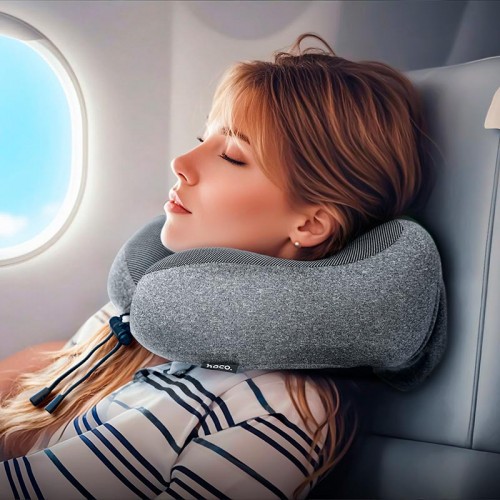 Подушка дорожня Hoco slow rebound memory foam U-shaped pillow HX70 black