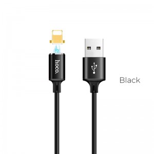 Кабель Hoco lightning Магнітний U28 |1.2m| black
