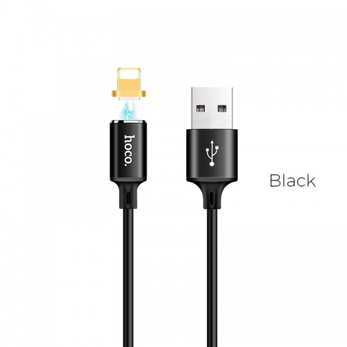 Кабель Hoco lightning Магнітний U28 |1.2m| black