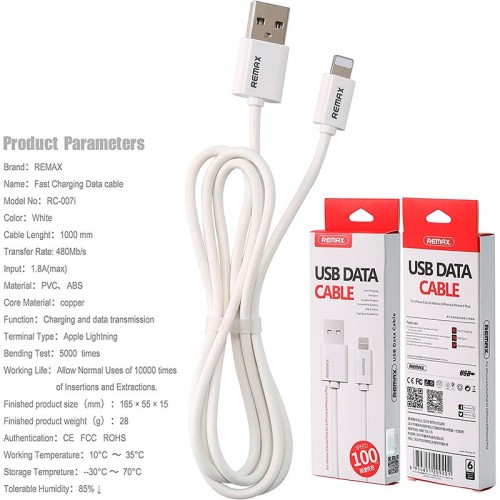 Кабель Lightning REMAX Fast Charging 007i