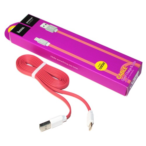 Кабель Lightning Hoco Waffle flat UPL18 |2.1A, 1.2m|