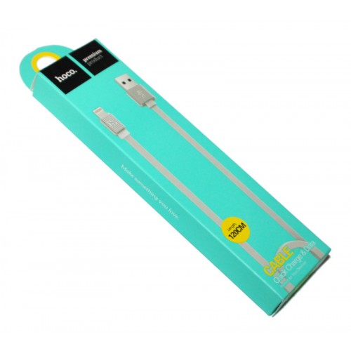 Кабель Lightning Hoco Waffle flat UPL18 |2.1A, 1.2m|