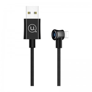 Кабель USAMS lightning Smart Power-off U13 US-SJ269 |2m, 2A| black
