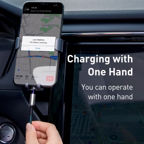 Кабель Baseus Lightning Zinc Magnetic (Charging) |1m, 2A| green