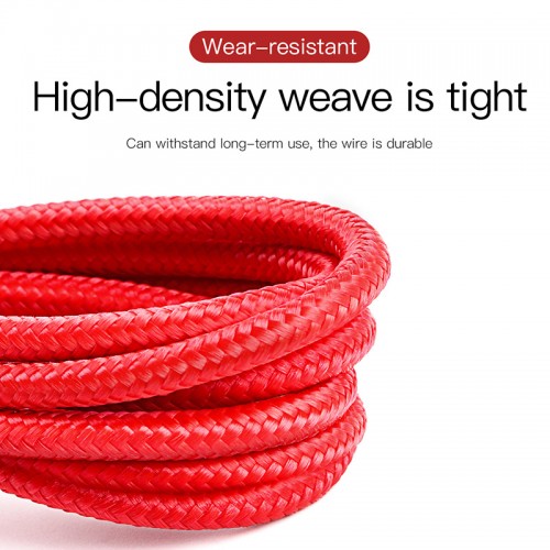 Кабель BASEUS Lightning Cafule (special edition)|1m, 2.4A| (CALKLF-G91) black-grey