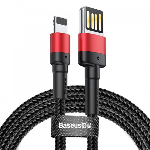 Кабель BASEUS Lightning Cafule (special edition)|1m, 2.4A| (CALKLF-G91) black-grey