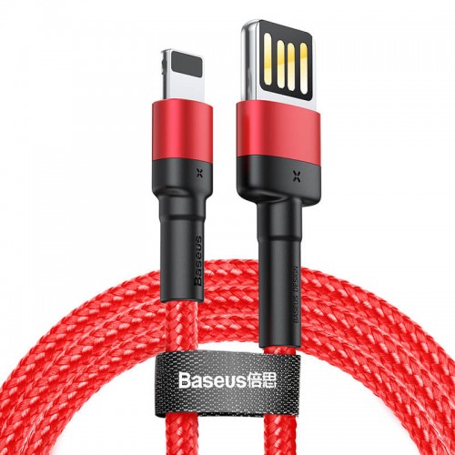Кабель BASEUS Lightning Cafule (special edition)|1m, 2.4A| (CALKLF-G91) black-grey