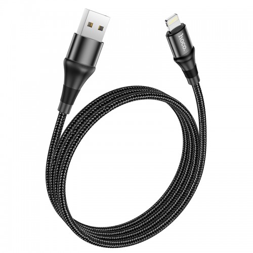 Кабель Hoco Lightning Excellent charging data cable X50 |1m, 2.4A| grey