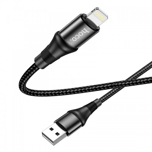 Кабель Hoco Lightning Excellent charging data cable X50 |1m, 2.4A| grey