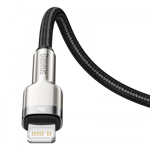 Кабель BASEUS Type-C to Lightning Cafule Series Metal Data Cable |1M, 20W, PD| (CATLJK-A05) white