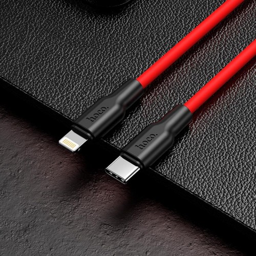 Кабель HOCO Type-C to Lightning Silicone PD charging data cable X21 Plus |1m, 3A, 20W|
