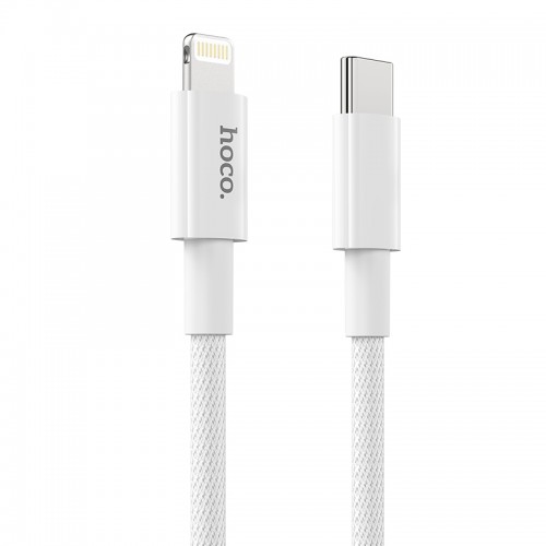 Кабель Hoco Type-C to Lightning New original PD charging data cable X56 |1m, 3A, 20W| white