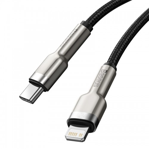Кабель BASEUS Type-C to Lightning Cafule Series Metal Data Cable |0.25M, 20W, PD| (CATLJK-01) black