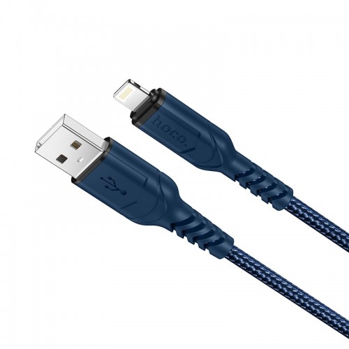 Кабель Hoco Lightning Victory charging data cable X59 |1m, 2.4A| blue