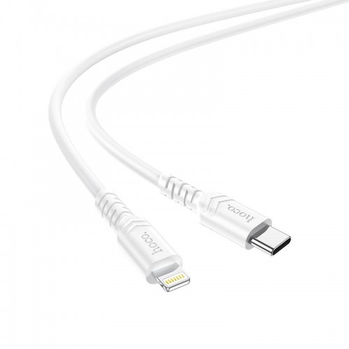 Кабель Hoco Type-C to Lightning Fortune PD fast charging data cable X62 |1m, 3A, 20W| white