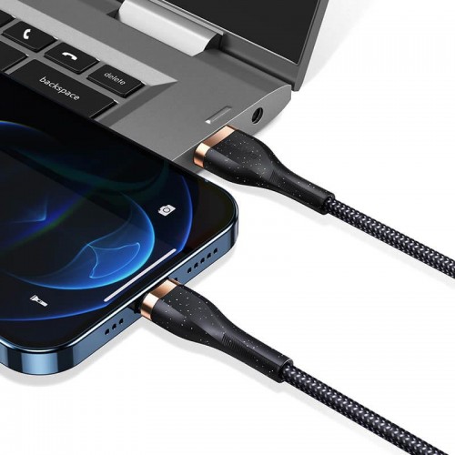 Кабель Usams Lightning Aluminum Alloy Charging & Data Cable US-SJ487 U64 |1.2m, 2A| white