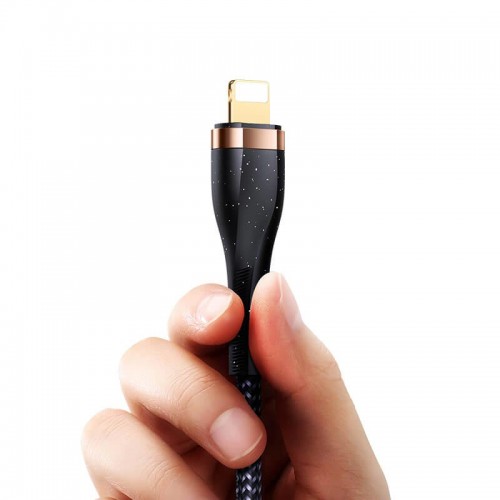 Кабель Usams Lightning Aluminum Alloy Charging & Data Cable US-SJ487 U64 |1.2m, 2A| white