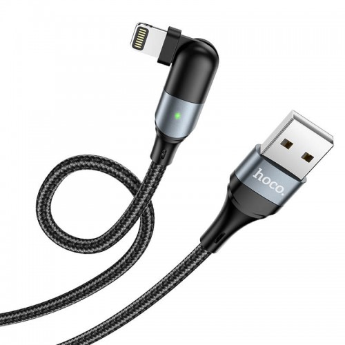 Кабель HOCO Lightning Orbit charging data cable U100 |1.2m, 2.4A|
