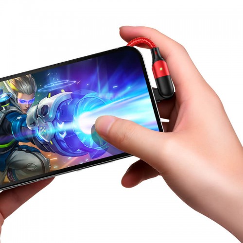 Кабель HOCO Lightning Orbit charging data cable U100 |1.2m, 2.4A|