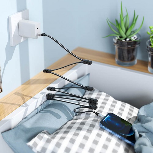 Кабель HOCO Lightning Magnetic absorption charging data cable U103 |1m, 2.4A|