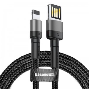 Кабель BASEUS Lightning Cafule Cable (special edition) |2M, 1.5A| CALKLF-HG1) black