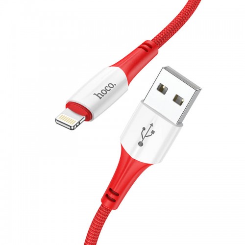 Кабель Hoco Lightning Ferry charging data cable X70 |1m, 2.4A| red