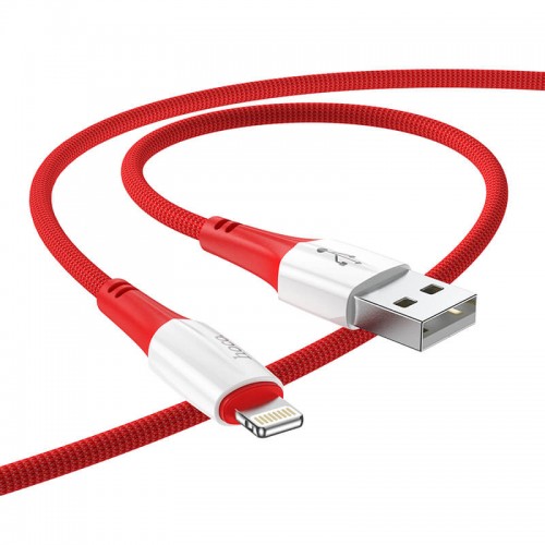 Кабель Hoco Lightning Ferry charging data cable X70 |1m, 2.4A| red