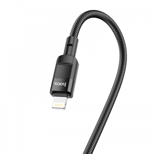Кабель Hoco Type-C to Lightning Moulder PD charging data cable U106 |1.2m, 20W| black