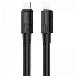 Кабель Hoco Type-C to Lightning Solid PD charging data cable X84 |1M, 20W| black