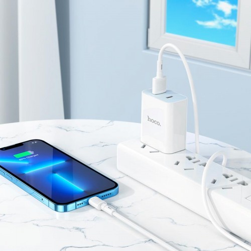 Кабель HOCO Lightning Victory charging data cable X83 |1m, 2.4A|