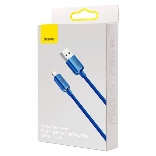 Кабель Baseus Lightning Crystal Shine Series |1.2M, 2.4A| (CAJY000001) black
