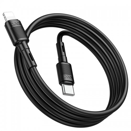 Кабель Hoco Type-C to Lightning Victory PD charging data cable X83 |1m, 20W| black