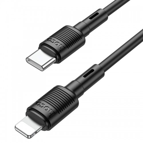 Кабель Hoco Type-C to Lightning Victory PD charging data cable X83 |1m, 20W| black